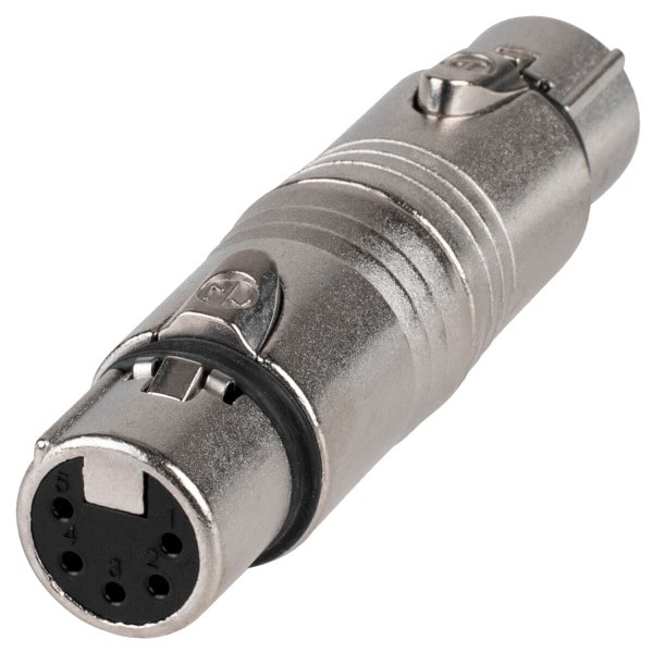 Main product image for Neutrik NA5FF 5 Pin XLR DMX Female to Female Gende 092-2419